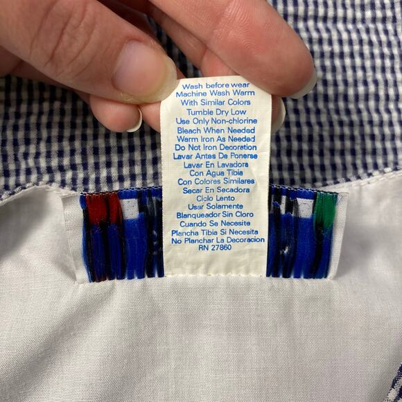 Vintage Samara Romper 3T Black White Seersucker Romper Dump Truck‎ Appliqué - Picture 10 of 10